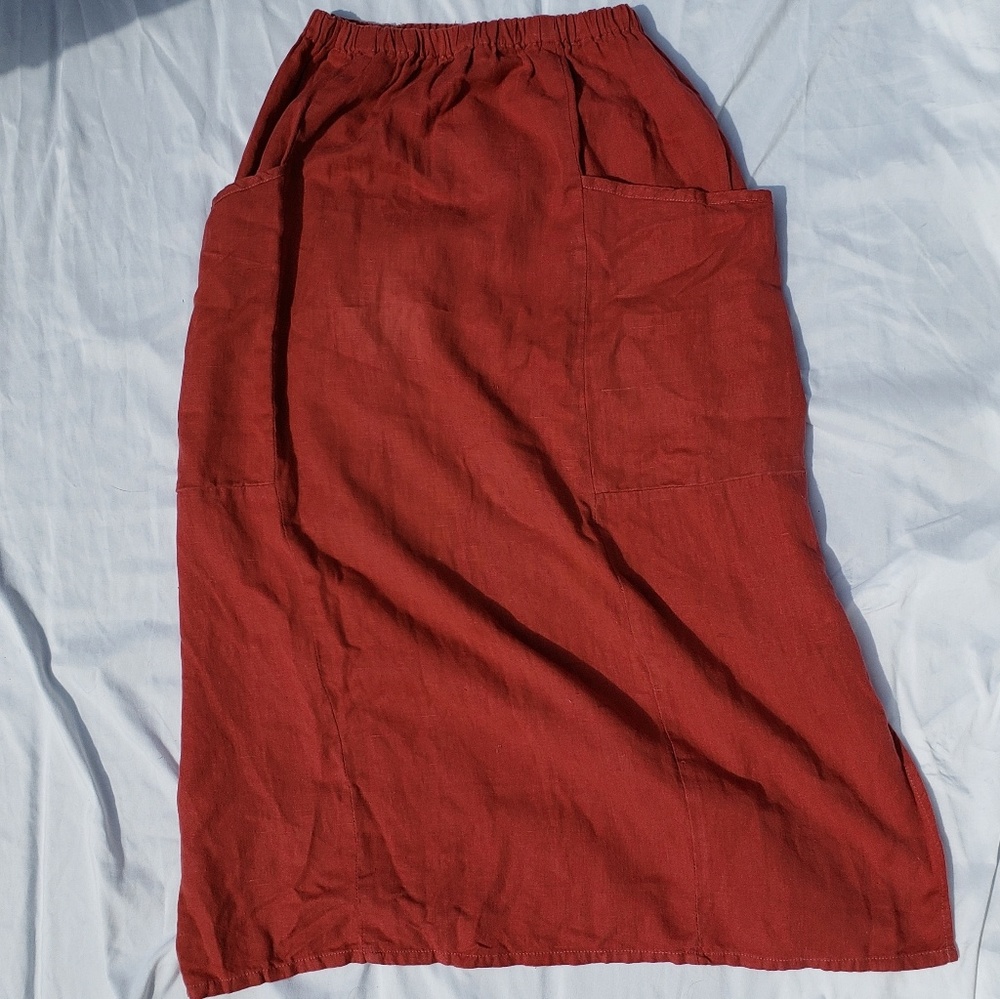 Linen Cotton blend skirt